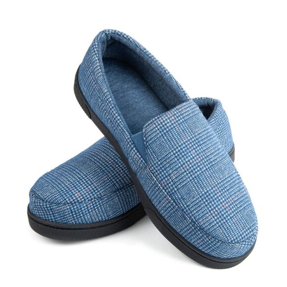 Zizor Men's Tartan Indoor / Outdoor Slippers - 12 - Picture 1 of 7